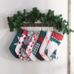 Country Living Knox Plaid Multi-Colored Microfiber Christmas Stocking, 17.5 in. thumbnail 2