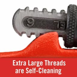 RIDGID 6 in. Heavy-Duty Straight Pipe Wrench, Red thumbnail 9