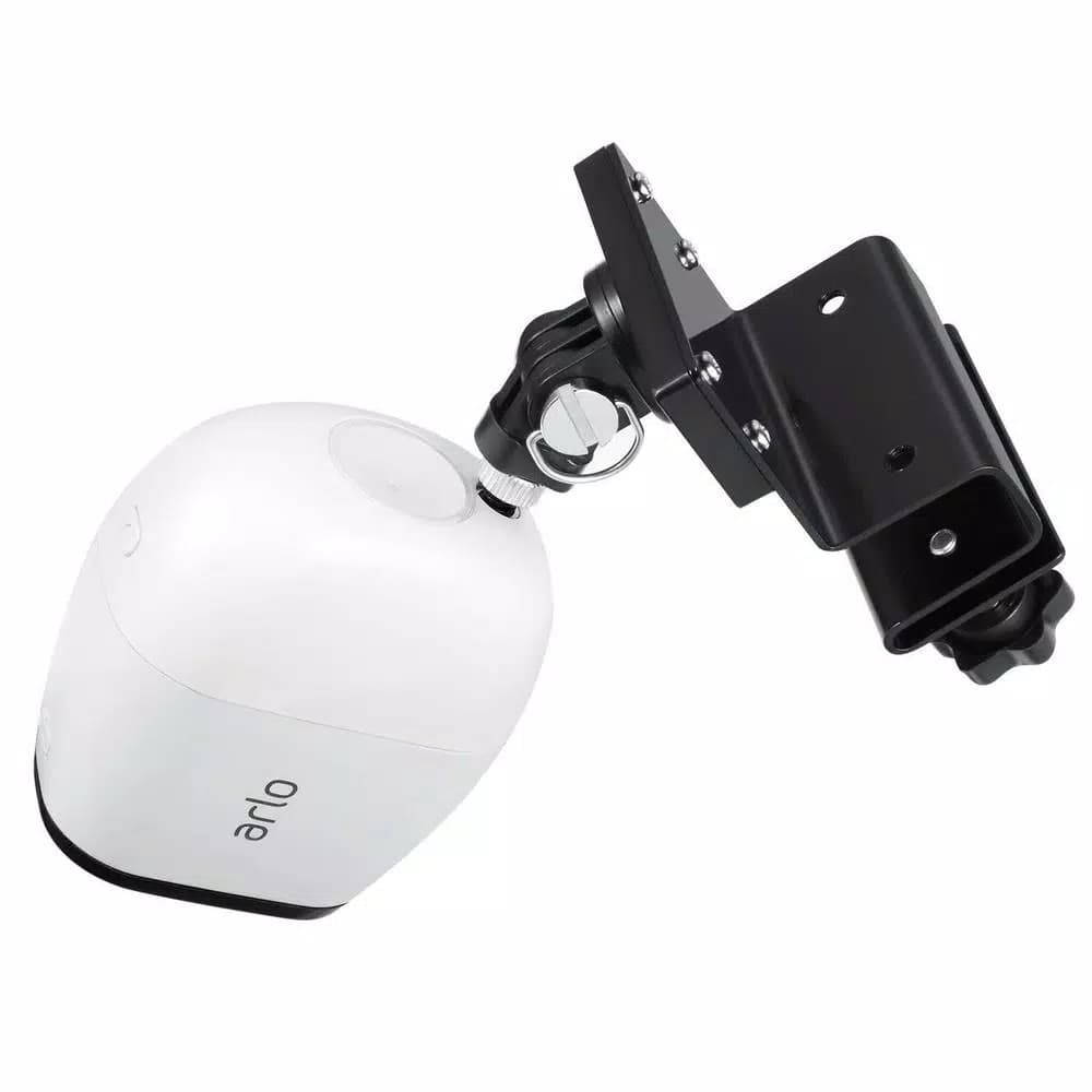 Wasserstein Weatherproof Gutter Mount for Arlo Pro, Ultra, Go, and Essential Security Cameras (Black)
