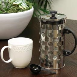 Mr. Coffee Polka Dot Brew 4-Cup Glass and Stainless Steel French Coffee Press, 32 oz. thumbnail 2
