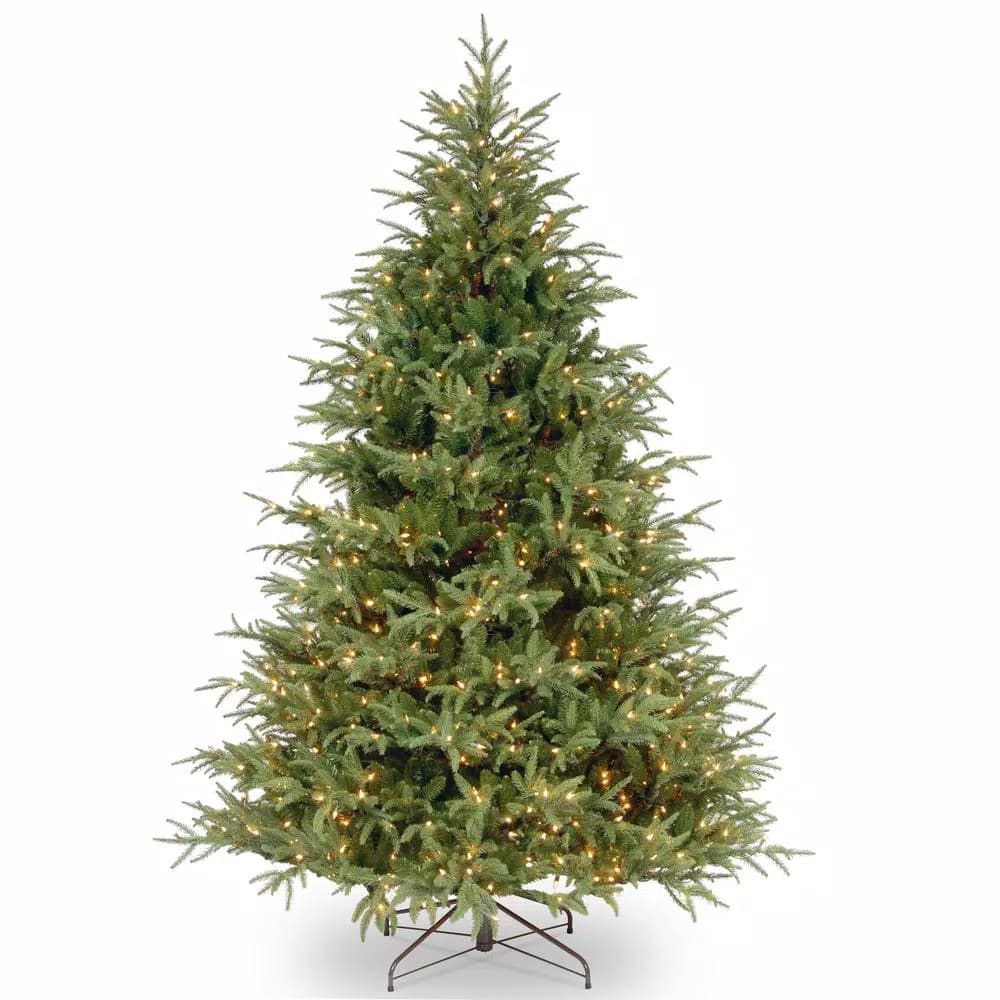 National Tree Company 7 ft. Feel Real Frasier Grande Hinged Artificial Christmas Tree with 850 Dual Color LED Lights