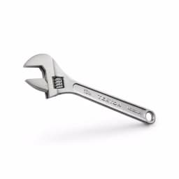 TEKTON 10 in. Adjustable Wrench, Carbon Steel with Satin Chrome Finish thumbnail 1