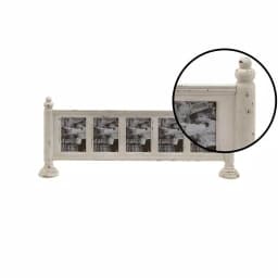 LITTON LANE 5-Opening Farmhouse Standing Picture Frame, Chipped White Wood Finish, 5 x 7 in. thumbnail 3