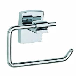 No Drilling Required Klaam Single Post Toilet Paper Holder - Modern Chrome Finish - No Drilling Required thumbnail 1