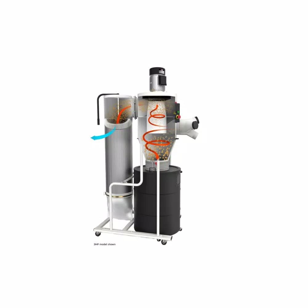 JET JCDC-3 3HP 230-Volt Cyclone Dust Collector Kit