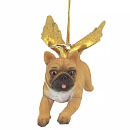 Design Toscano Pug Dog Angel Christmas Ornament, Hand-Painted Resin thumbnail 2