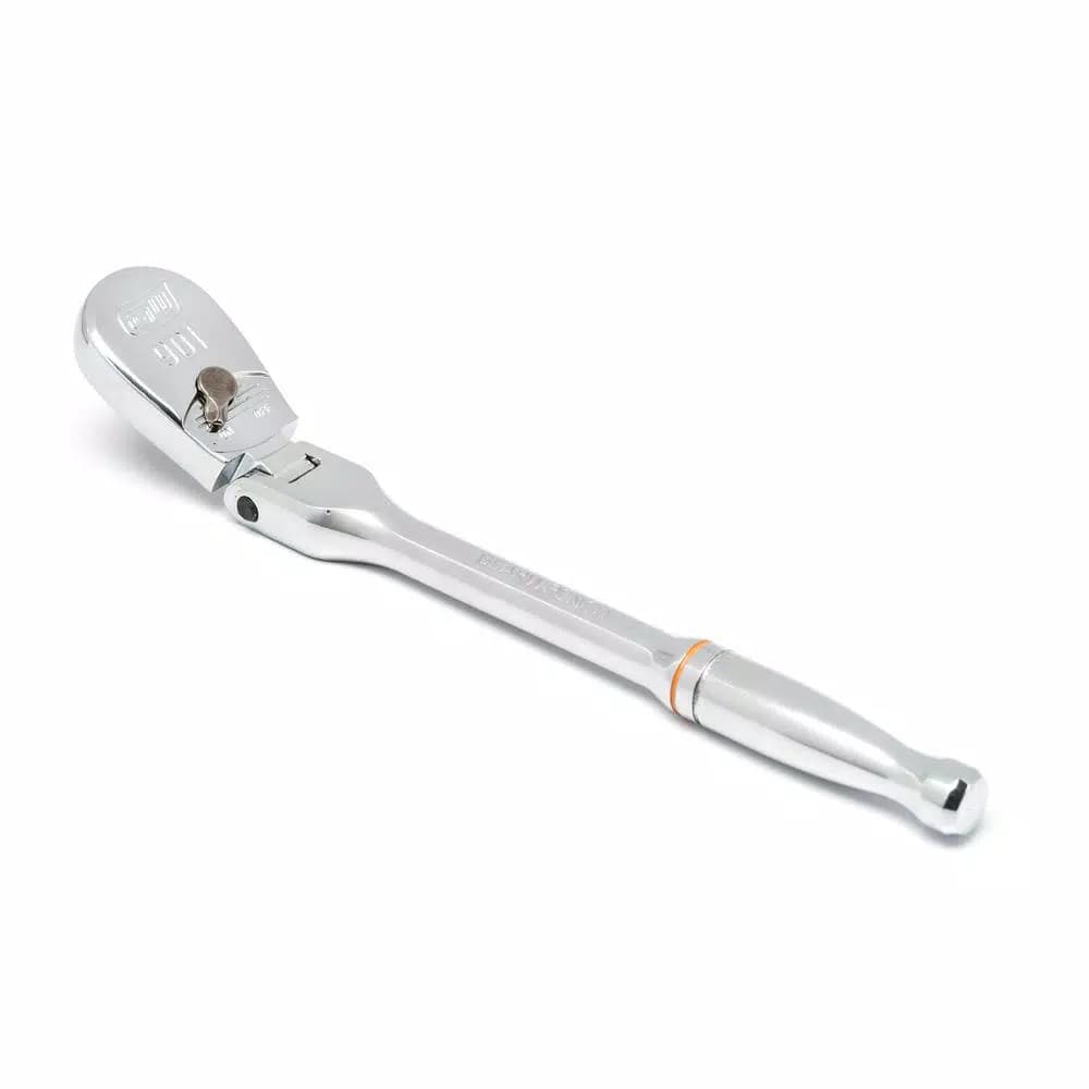 GearWrench 1/4 in. Drive 7 in. 90-Tooth Flex Head Teardrop Ratchet