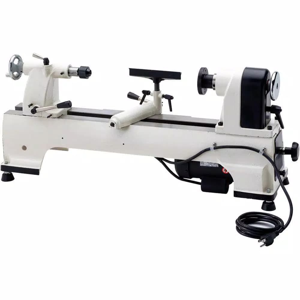 Shop Fox 1/2 HP Bench-Top Wood Lathe, 10 in. x 15 in., 120-Volt, 6-Speed Cast-Iron Construction