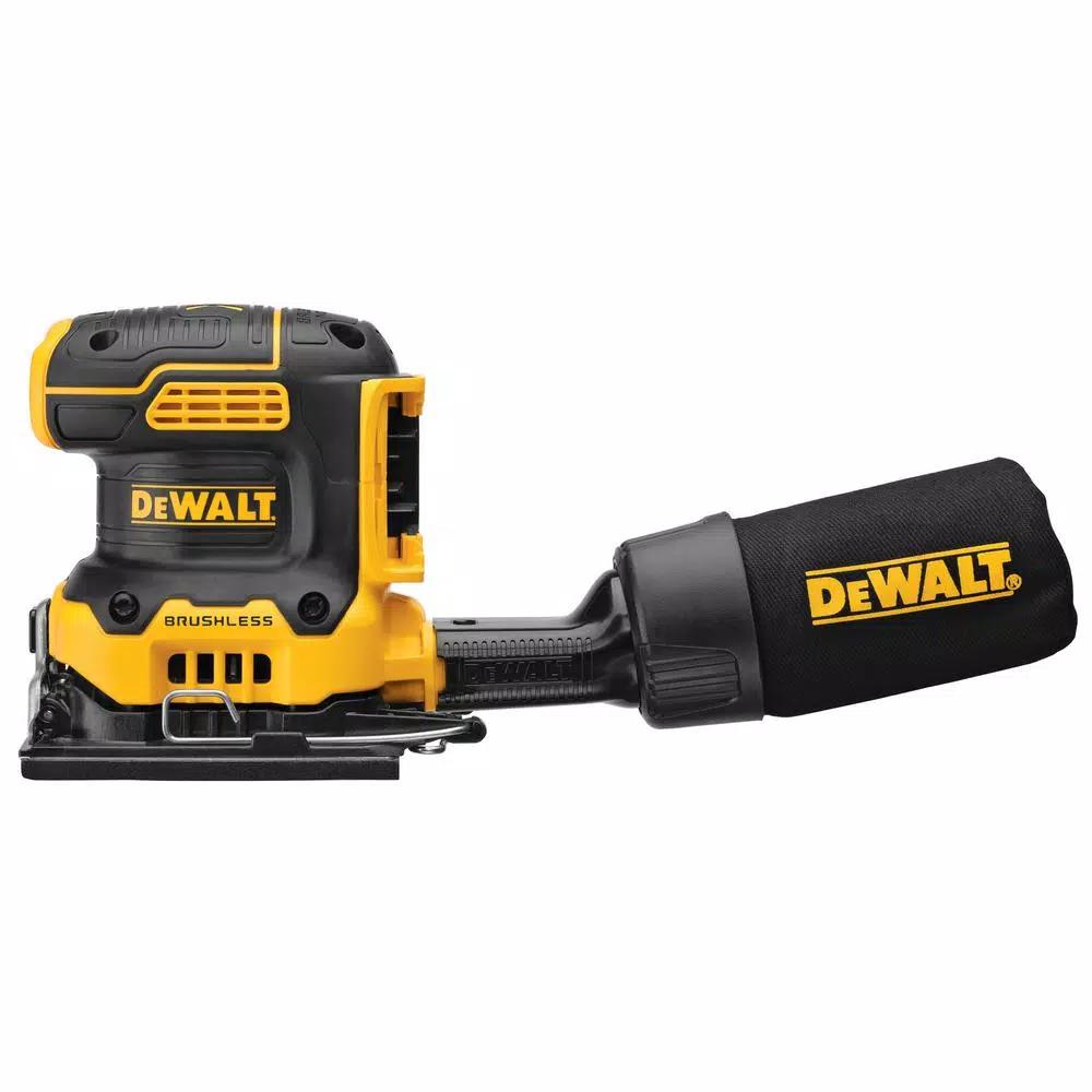 DEWALT 20V MAX XR Brushless 1/4 Sheet Variable Speed Cordless Sander Kit with 3.0Ah Battery and Charger