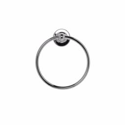 Croydex Wimborne Flexi-Fix Wall-Mounted Towel Ring, Chrome Finish thumbnail 2