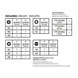 RYOBI 20-Piece Impact Rated Driving Bit Kit with Torsion Zone and Modular Case thumbnail 3