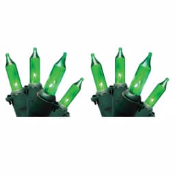 Unbranded Brite Star Professional Series 100-Light Green Mini String Lights (Set of 2) thumbnail 1