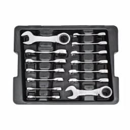 GEARWRENCH 14-Piece Stubby Combination Ratcheting Wrench Set, SAE & Metric thumbnail 5