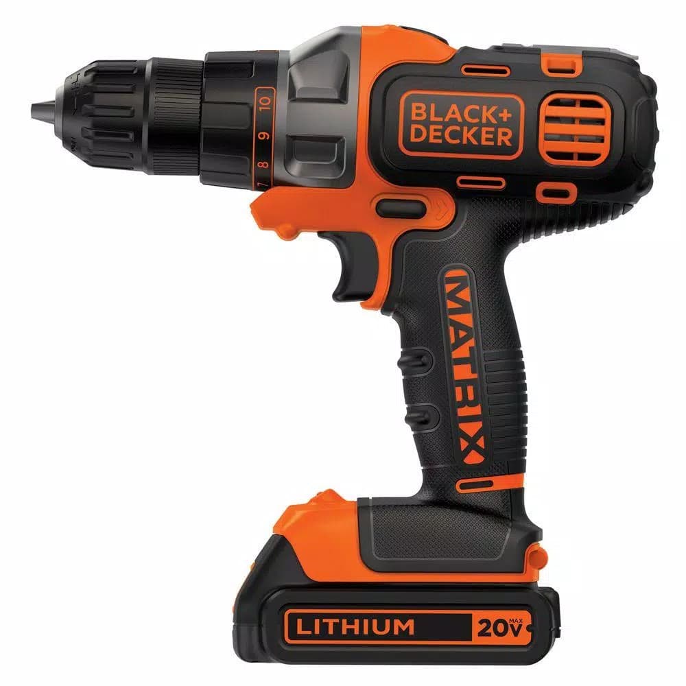 BLACK+DECKER 20V MAX Matrix Cordless Drill/Driver Kit with 1.5Ah Battery and Charger