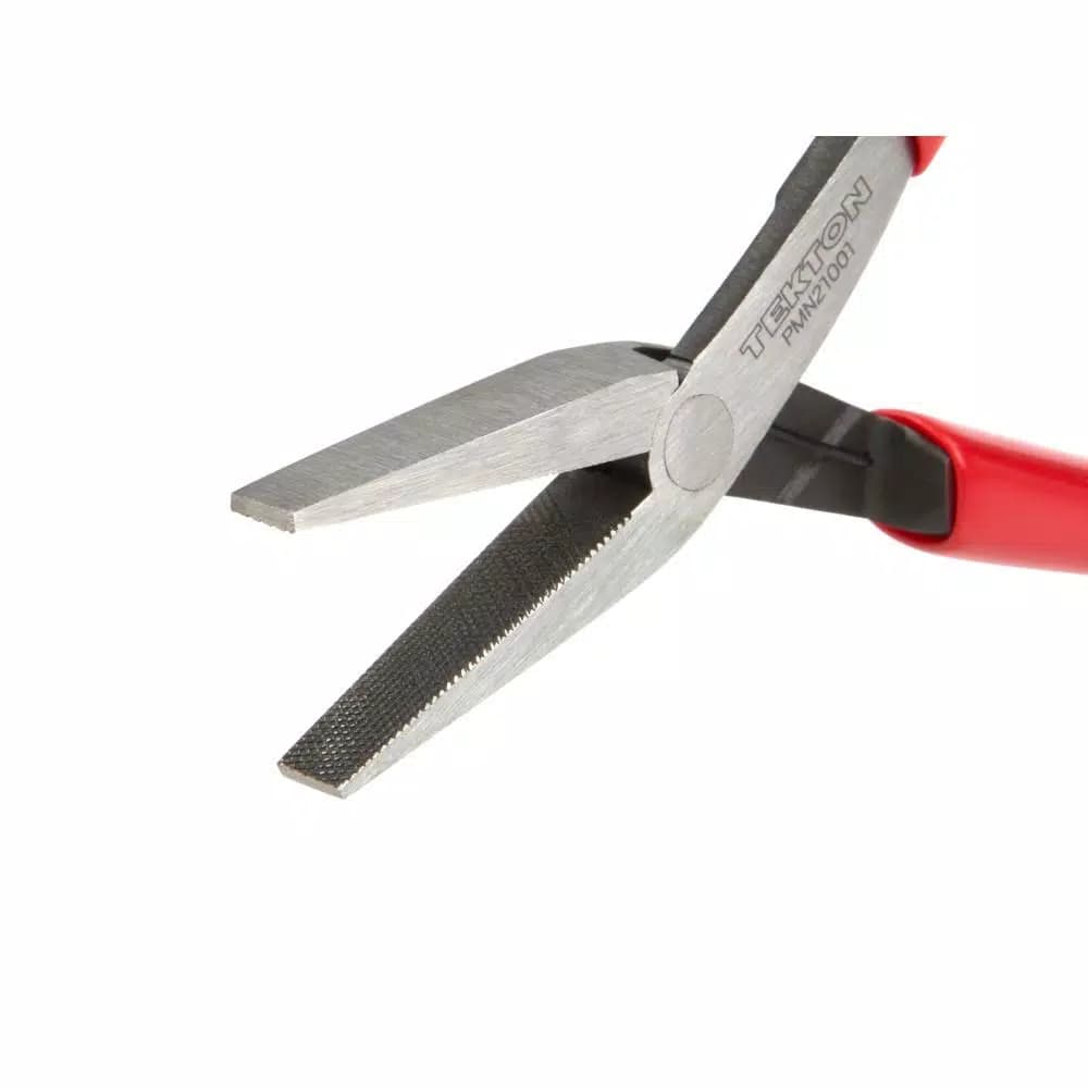 TEKTON Mini Flat Nose Pliers with Crosscut Teeth for Precision Bending