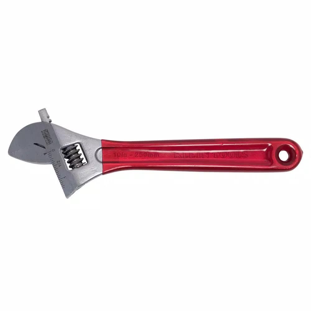 Klein Tools 10 in. Extra Capacity Adjustable Wrench with High-Polish Chrome Finish
