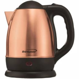 Brentwood Appliances KT-1770RG 1.2L Rose Gold Cordless Electric Kettle, 5-Cup Stainless Steel thumbnail 1