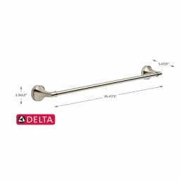 Delta Phoebe 24 in. Single Towel Bar in Brushed Nickel thumbnail 6