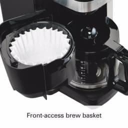 Hamilton Beach 12-Cup Auto Grounds Dispensing Drip Coffee Maker, Black thumbnail 2