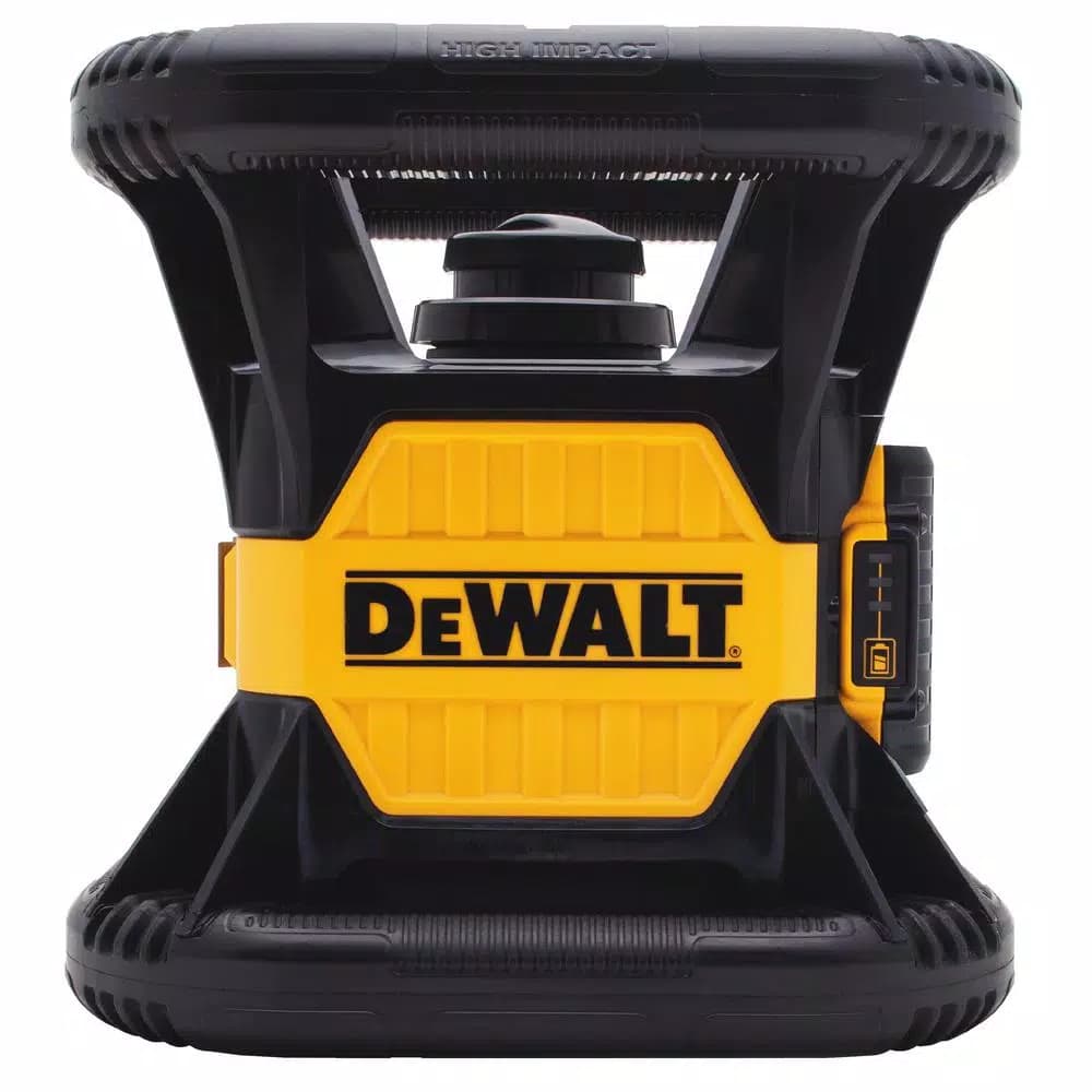 DEWALT 20V MAX Red Self-Leveling Rotary Laser Level Kit with Detector, 2Ah Battery & TSTAK Case