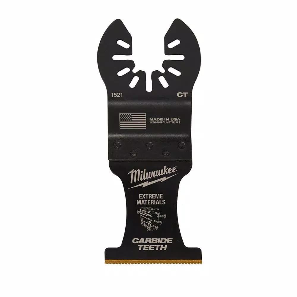 Milwaukee 1-3/8 in. Carbide Universal Fit Extreme Wood/Metal Oscillating Multi-Tool Blade
