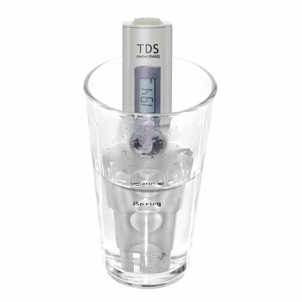 iSpring Digital TDS Meter and Thermometer with Automatic Temperature Calibration and Leather Carrying Case
