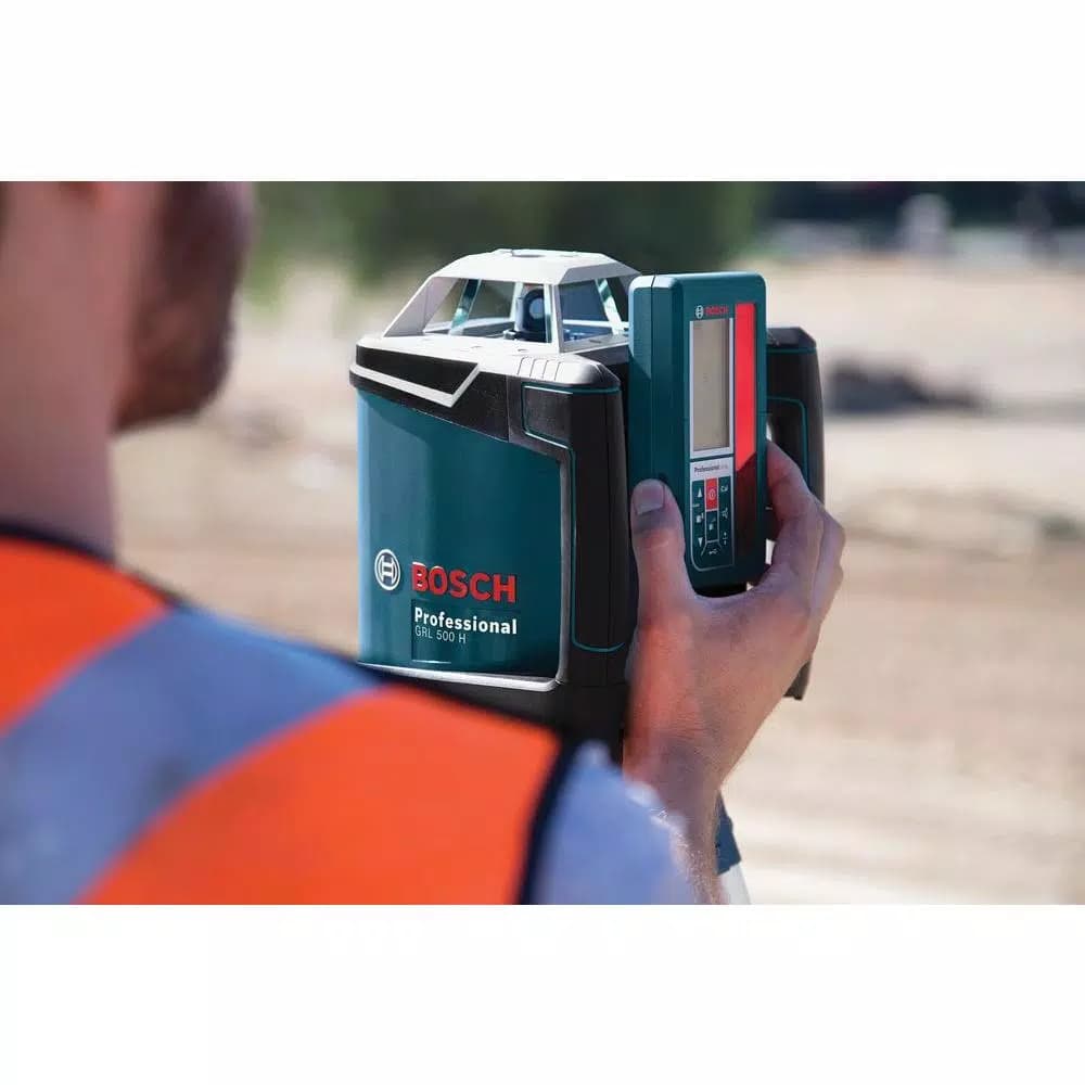 Bosch GRL 500 HCK Self-Leveling Rotary Laser Level Kit, 1650 ft. Range