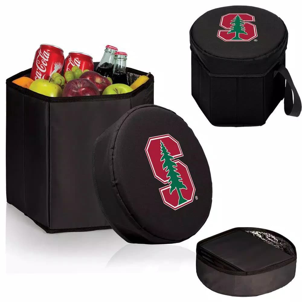 Picnic Time Stanford Cardinal Bongo 12 Qt. Collapsible Soft-Side Cooler - Black
