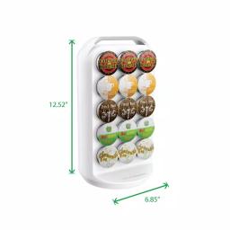Mind Reader Apollo 30-Capacity White K-Cup Storage and Coffee Pod Carousel for Keurig thumbnail 6