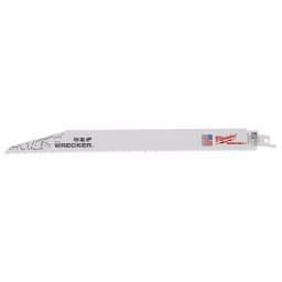 Milwaukee WRECKER 12 in. 7/11 TPI Multi-Material Demolition Reciprocating Saw Blades, 100 Pack thumbnail 1