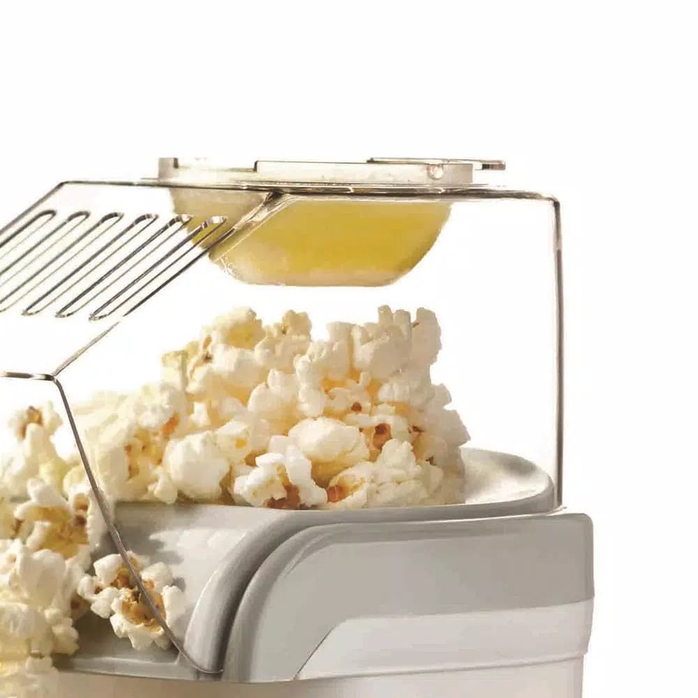 Brentwood Appliances PC-486W 1200W Hot Air Popcorn Maker, 8-Cup Capacity, White