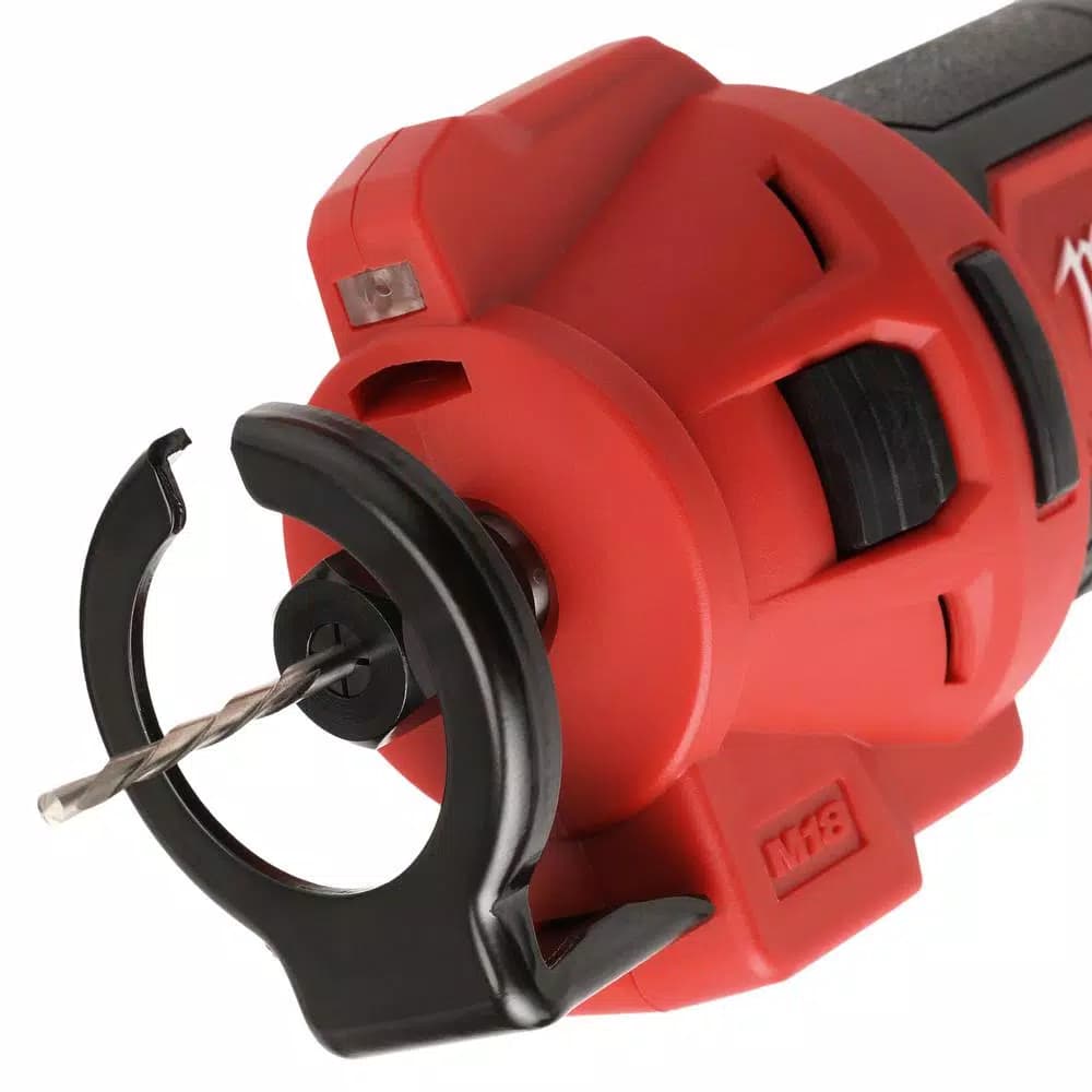 Milwaukee M18 18V Lithium-Ion Cordless Rotary Cut Out Tool Kit with Two 1.5 Ah Batteries, Charger and Bag