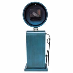 Yosemite Home Decor Route 66 Blue Gas Pump Table Top Analog Clock thumbnail 2