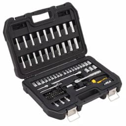 DEWALT 69-Piece 1/4 in. Drive SAE and Metric Socket Set thumbnail 1