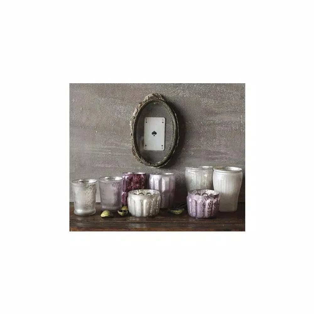 3R Studios Kalis Multi-Colored Mercury Glass Tealight Candle Holders, Set of 8