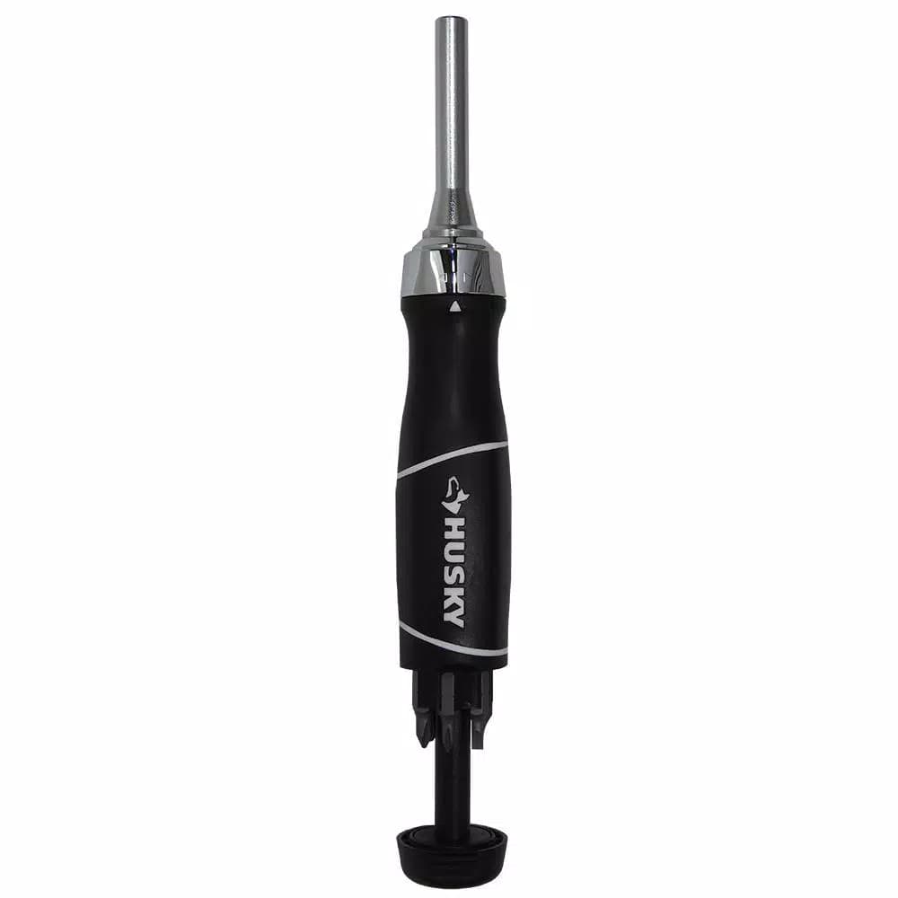 Husky 30-Piece Ratcheting Screwdriver Set with Patented Ratchet and S-2 Steel Bits