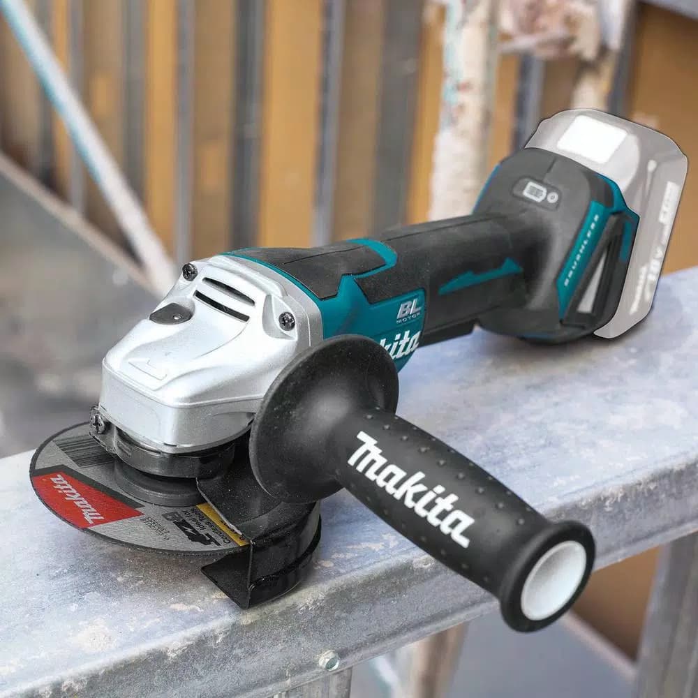 Makita 18V LXT Brushless Cordless 4-1/2 in. / 5 in. Paddle Switch Angle Grinder - Tool Only