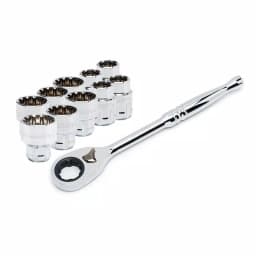 Husky 103-Piece Mechanics Tool Set with 11-Piece 3/8 in. Drive Pass-Thru Starter Set thumbnail 6