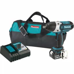 Makita 18V LXT Cordless 1/2 in. Impact Wrench Kit with 3.0Ah Battery, Charger, and Tool Bag thumbnail 1