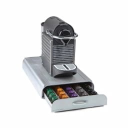 Mind Reader Anchor Nespresso Capsule Storage Drawer, Silver 50-Capacity Espresso Pod Organizer thumbnail 6