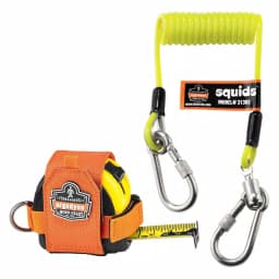 Ergodyne Squids 3190 Tape Measure Tethering Kit with Coiled Lanyard and Tape Measure Trap thumbnail 1
