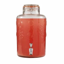 Style Setter Vineyard Glass Beverage Dispenser, 10 qt Clear Glass thumbnail 1
