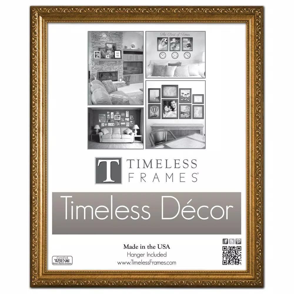 Timeless Frames Carrington 16 x 20 in. Gold Ornate Wood Picture Frame