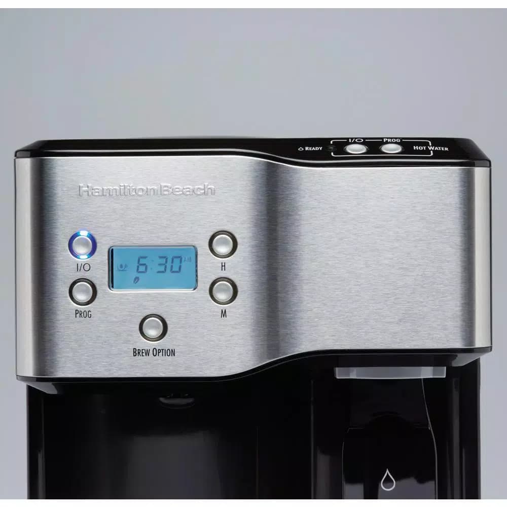 Hamilton Beach 12-Cup Programmable Coffee Maker and Hot Water Dispenser, Black