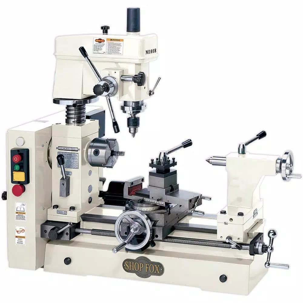 Shop Fox Small Combo Lathe and Mill Machine with 3/4 HP Motor