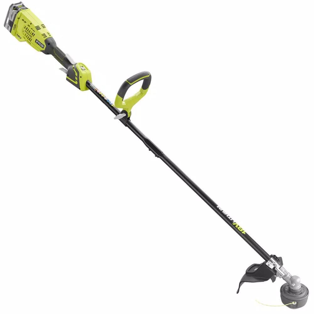 RYOBI ONE+ 18V Brushless Cordless String Trimmer with 4.0 Ah Battery and Charger Included