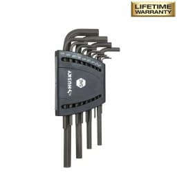 Husky SAE Long Arm Hex Key Set, 13-Piece Alloy Steel Allen Wrench Set with Color-Coded Caddy thumbnail 1
