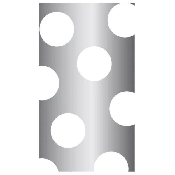 Sugar Plum Party SugarPlum Sterling Paper Guest Towels, White/Silver, 32 Count