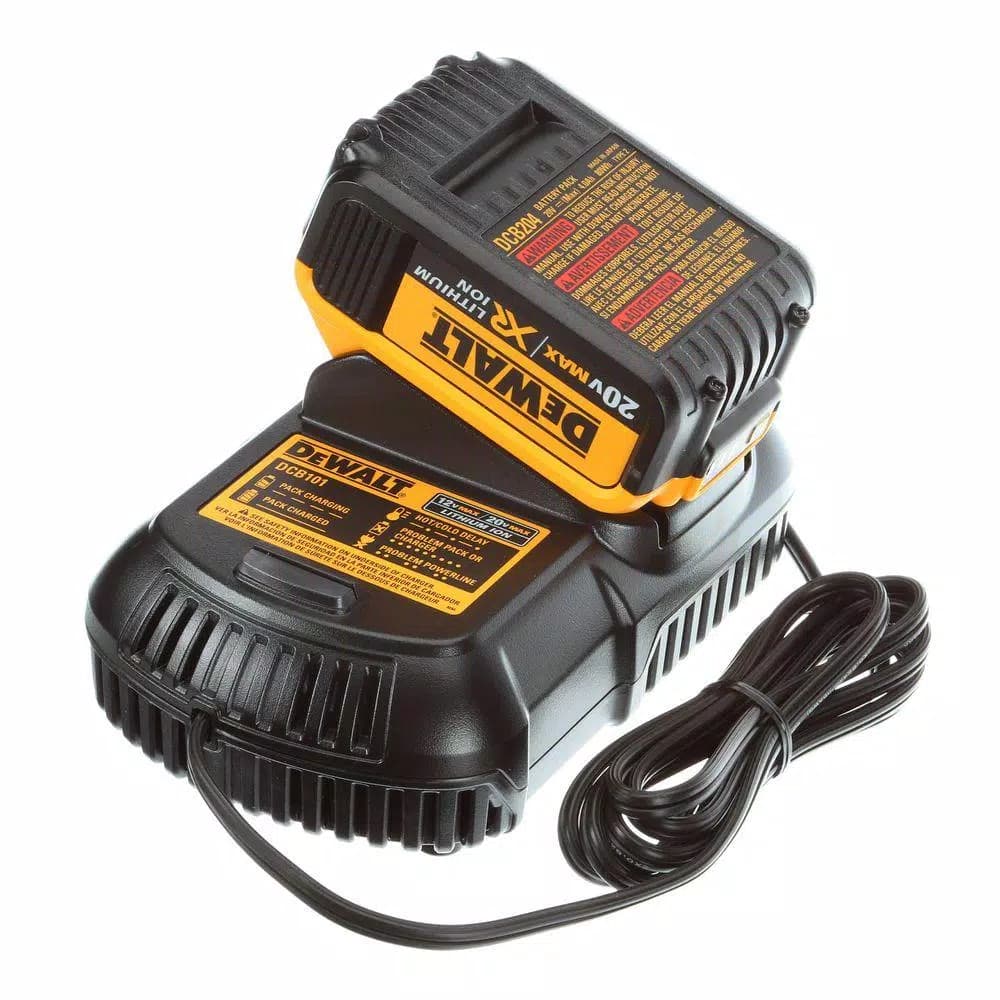 DEWALT 20V MAX Cordless 1/2 in. Impact Wrench Kit with (2) 4 Ah Batteries, Charger, and Case