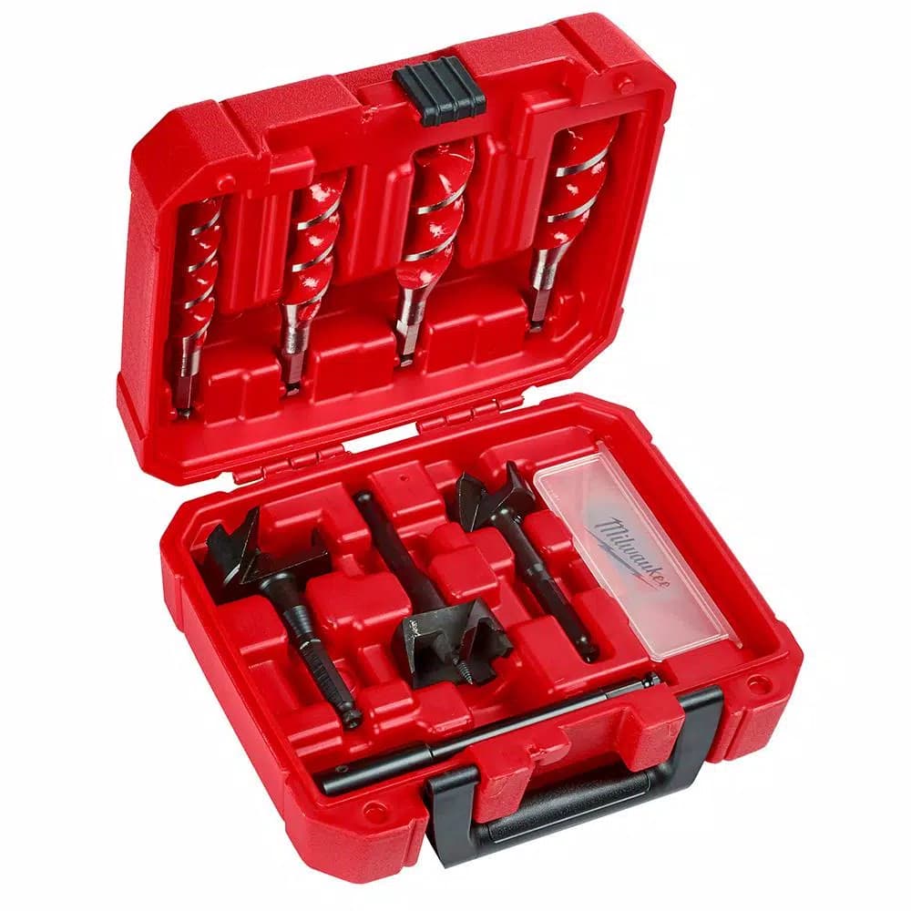 Milwaukee Selfeed High-Speed Steel Wood Boring Bit Set, 7-Piece
